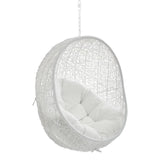 Cornice Sunbrella® Fabric Swing Outdoor Patio Lounge Chair Without Stand in White White