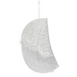 Cornice Sunbrella® Fabric Swing Outdoor Patio Lounge Chair Without Stand in White White