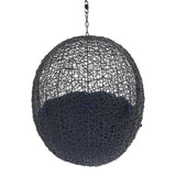 Luna Swing Outdoor Patio Lounge Chair Without Stand in Black Navy