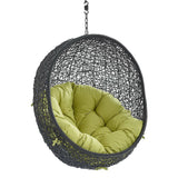 Luna Swing Outdoor Patio Lounge Chair Without Stand in Black Peridot