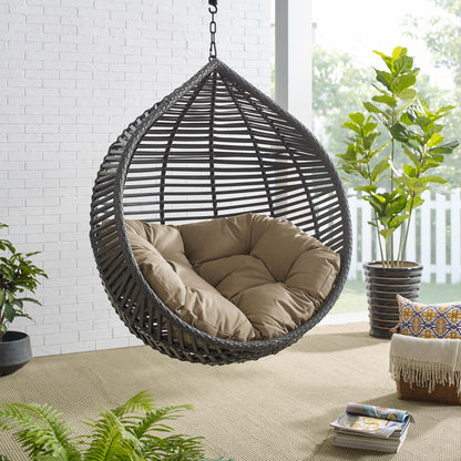 Garner Teardrop Outdoor Patio Swing Chair Without Stand by Furniture for America