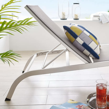Savannah Mesh Chaise Outdoor Patio Aluminum Lounge Chair by Furniture for America