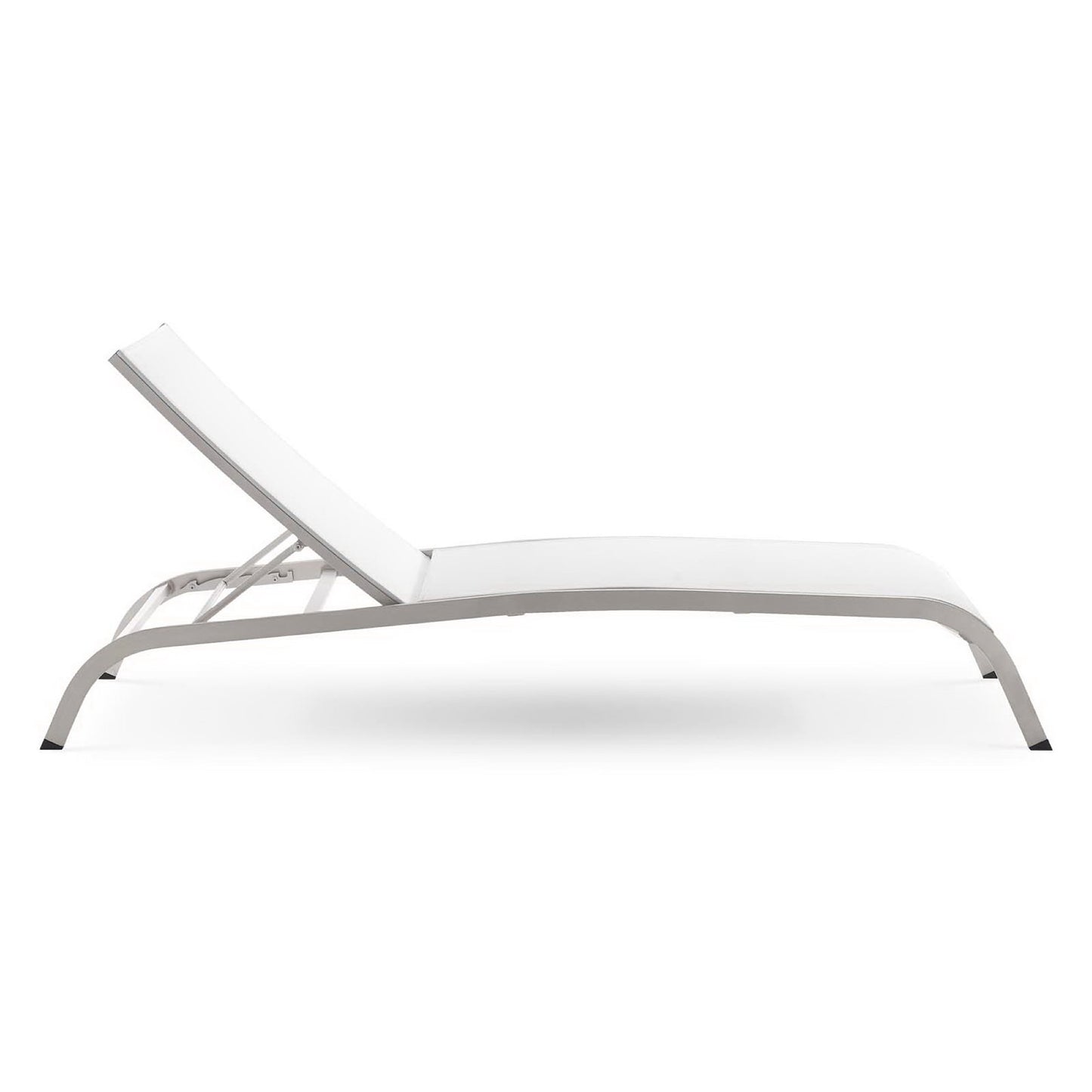 Savannah Mesh Chaise Outdoor Patio Aluminum Lounge Chair by Furniture for America