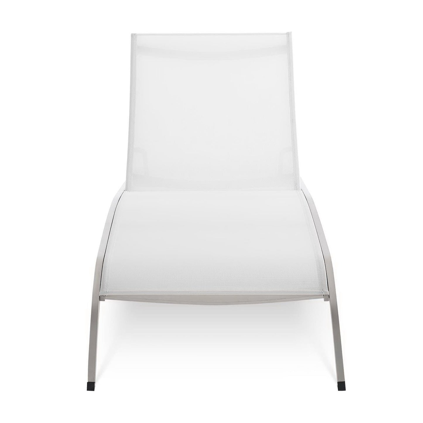 Savannah Mesh Chaise Outdoor Patio Aluminum Lounge Chair by Furniture for America