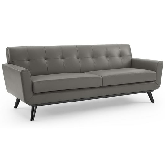 Engage Top-Grain Leather Living Room Lounge Sofa by Furniture For America