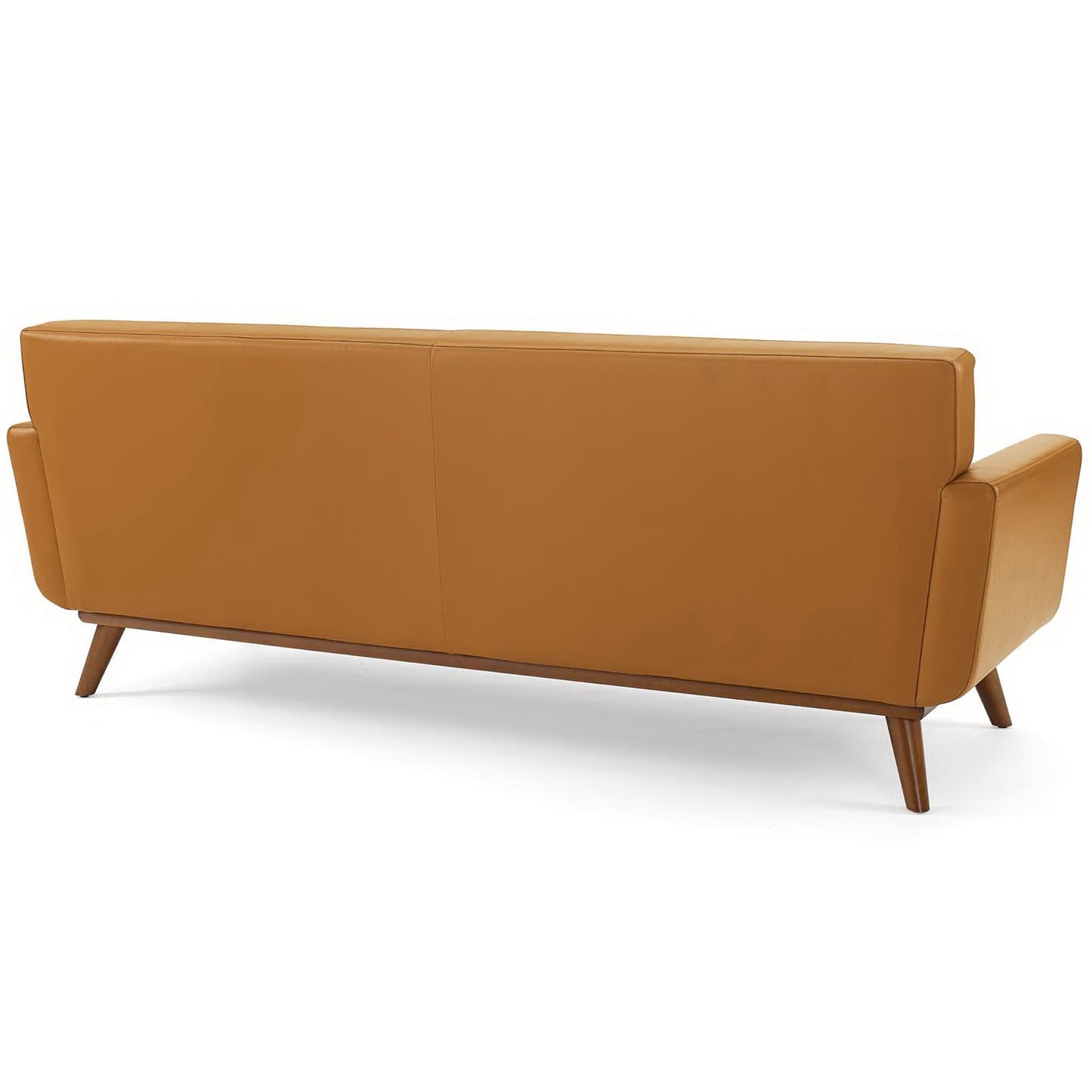 Flint Top-Grain Leather Living Room Lounge Sofa in Tan