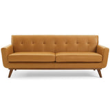 Flint Top-Grain Leather Living Room Lounge Sofa in Tan