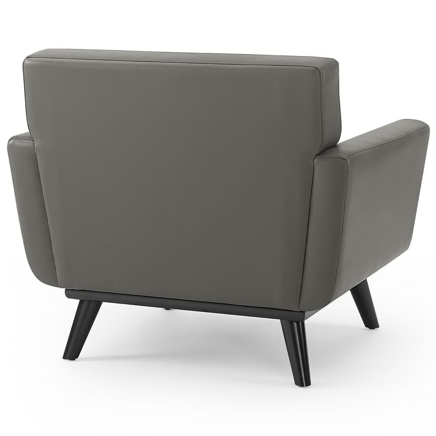 Engage Top-Grain Leather Living Room Lounge Accent Armchair by Furniture For America