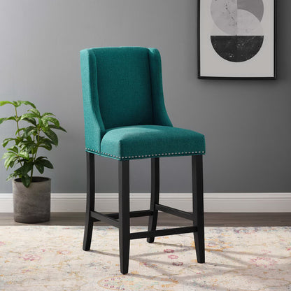 Baron Upholstered Fabric Counter Stool by Furniture For America
