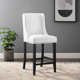 Lyra Faux Leather Counter Stool in White