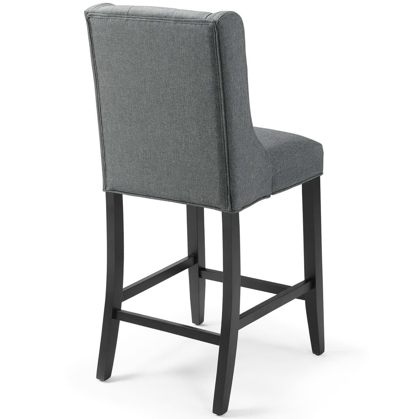 Baronet Tufted Button Upholstered Fabric Counter Stool by Furniture For America