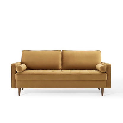 Valour Performance Velvet Sofa by Furniture for America