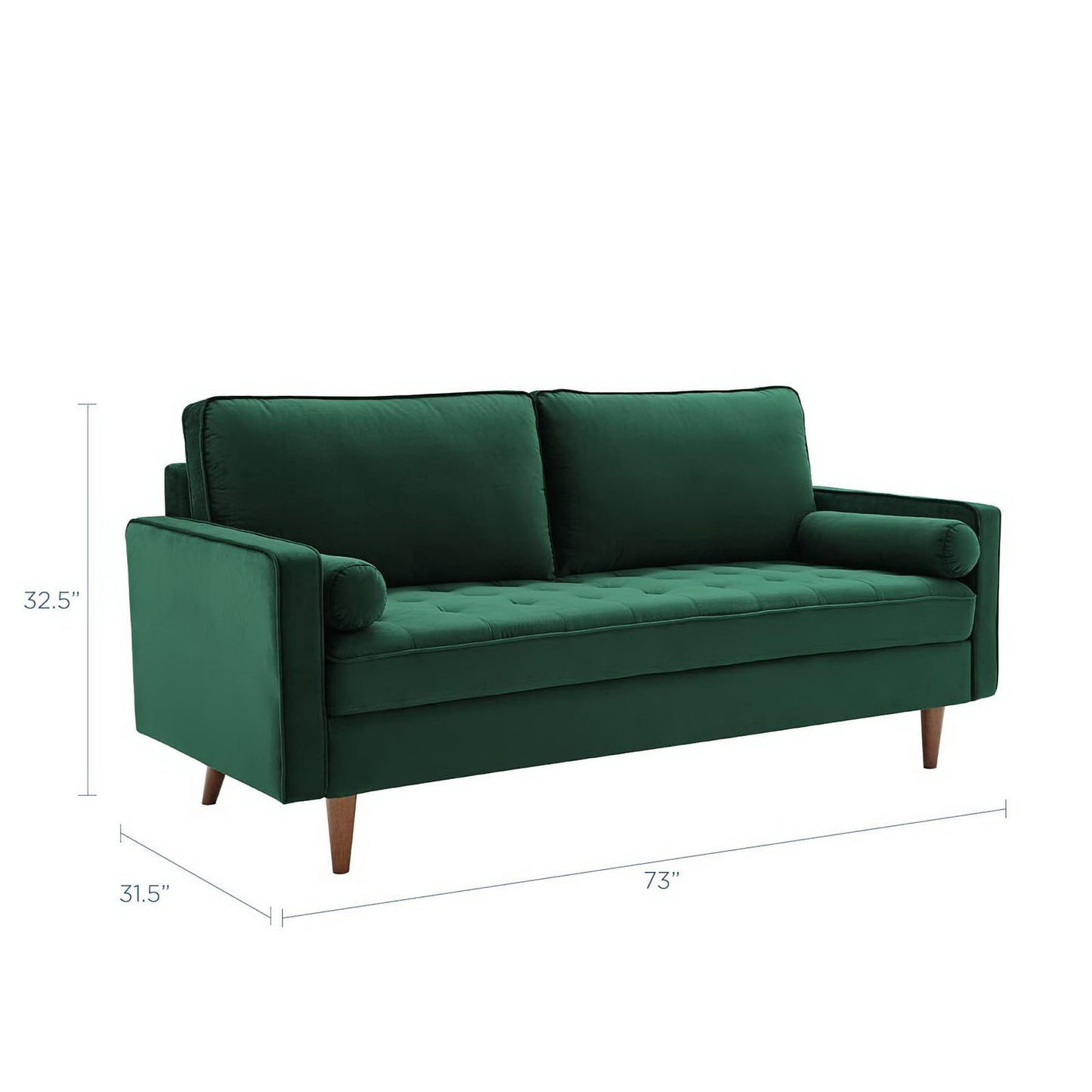 Valour Performance Velvet Sofa by Furniture for America