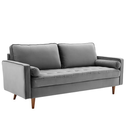 Valour Performance Velvet Sofa by Furniture for America