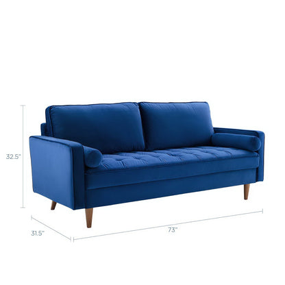 Valour Performance Velvet Sofa by Furniture for America