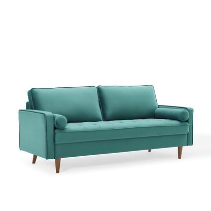 Valour Performance Velvet Sofa by Furniture for America
