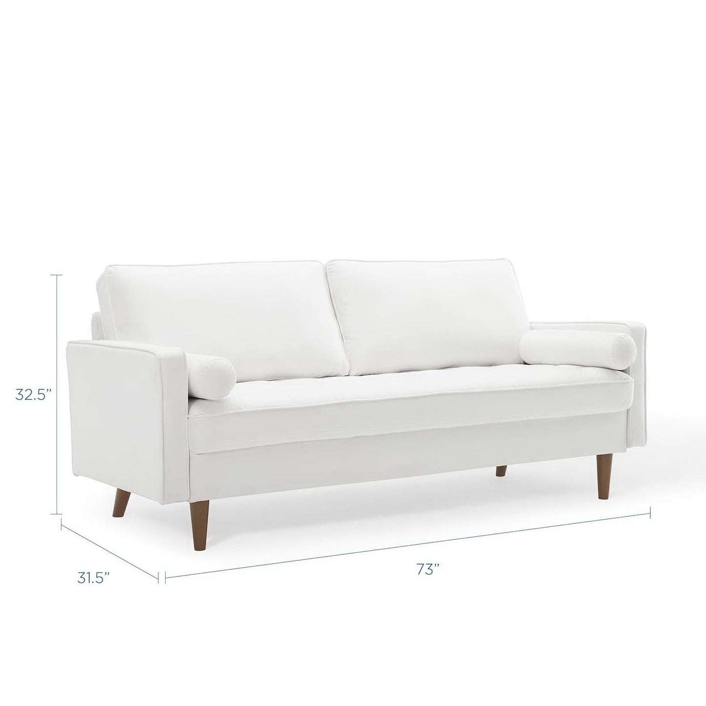 Valour Performance Velvet Sofa by Furniture for America