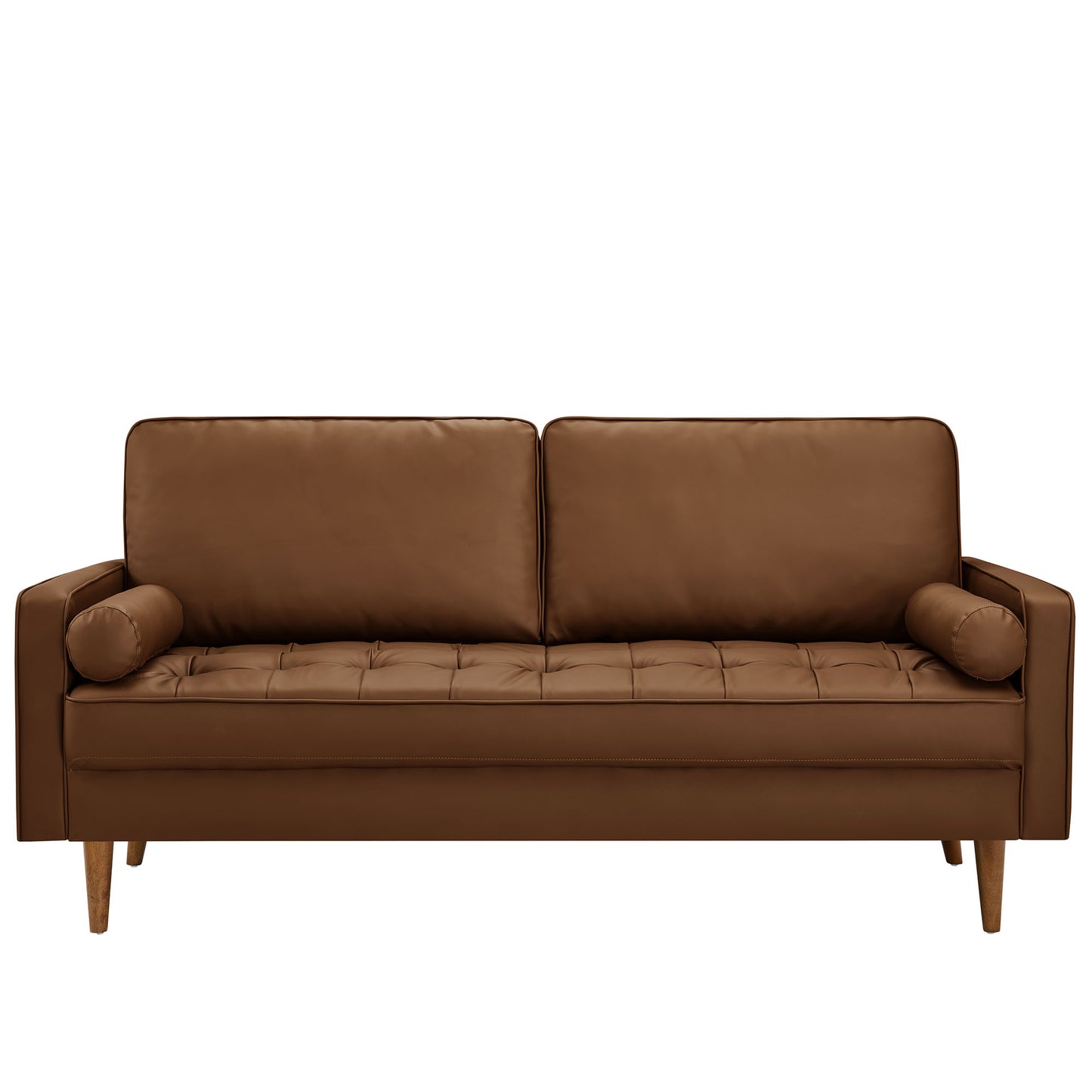 Valour Tufted Vegan Leather Sofa by Furniture for America
