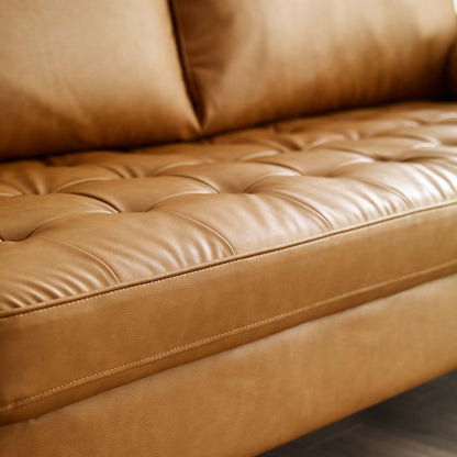 Valour Upholstered Faux Leather Sofa by Furniture for America