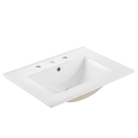Cayman 24" Bathroom Sink in White