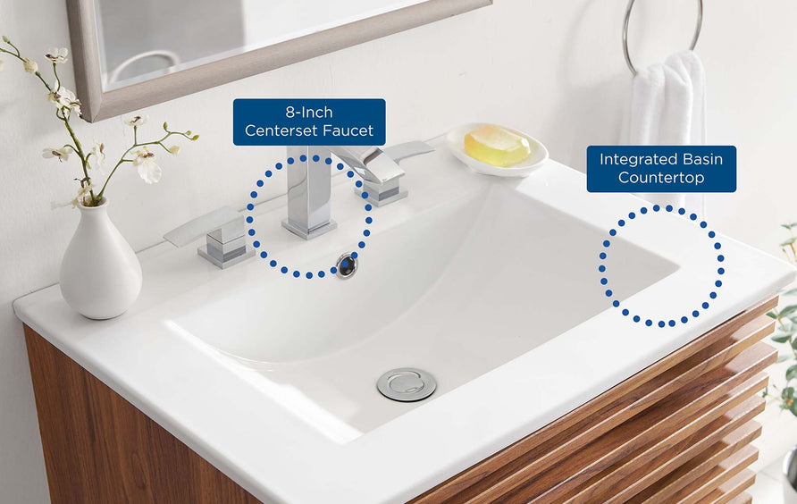 Calla 24" Bathroom Sink in White