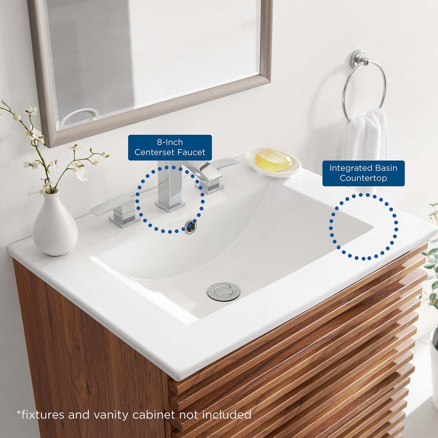 Calla 24" Bathroom Sink in White