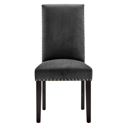 Parcel Performance Velvet Dining Side Chairs Set of 2 by Furniture For America