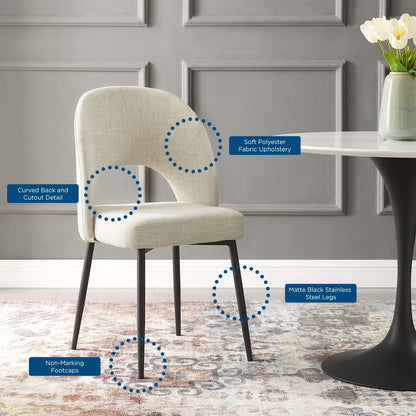 Rouse Upholstered Fabric Dining Side Chair by Furniture for America