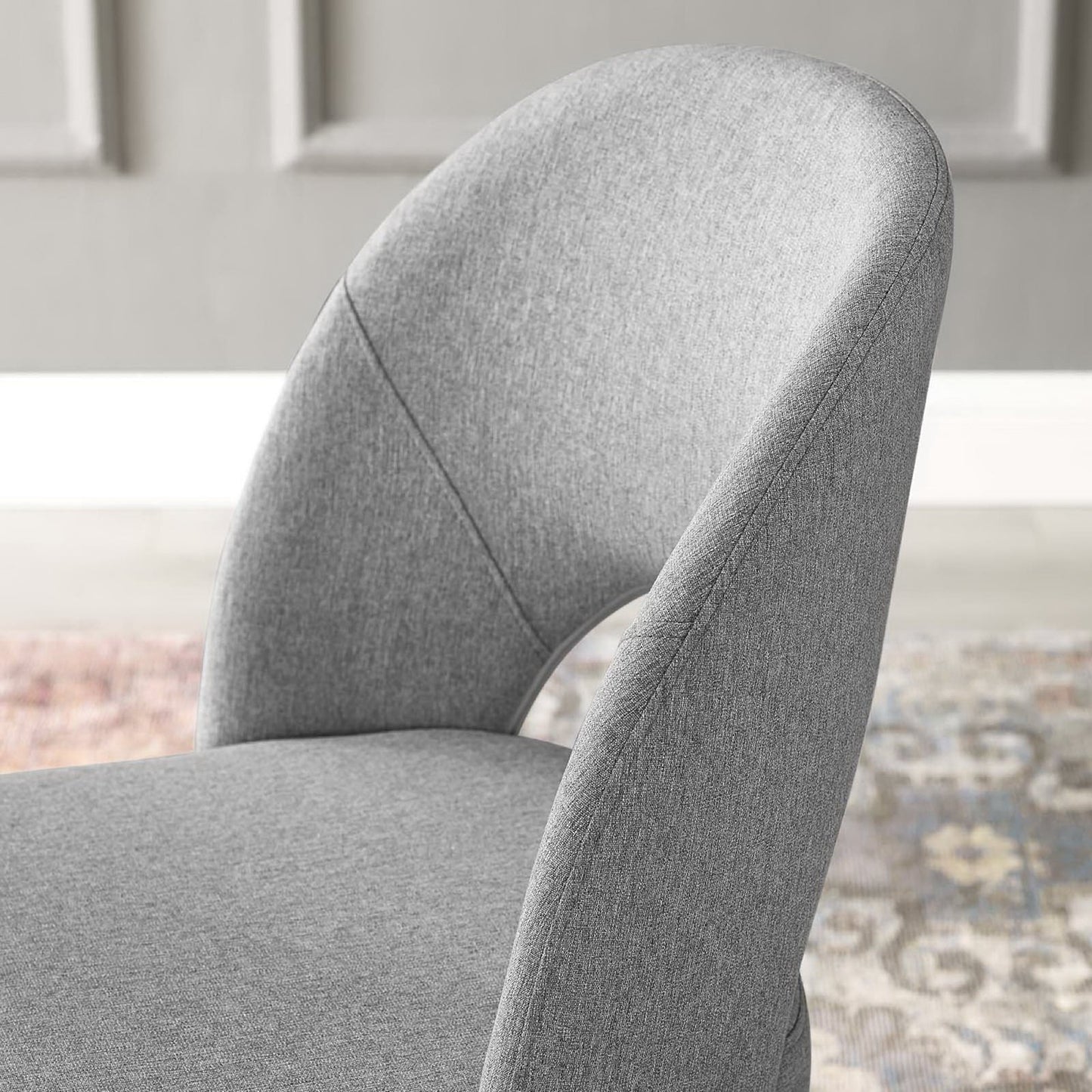 Rouse Upholstered Fabric Dining Side Chair by Furniture for America