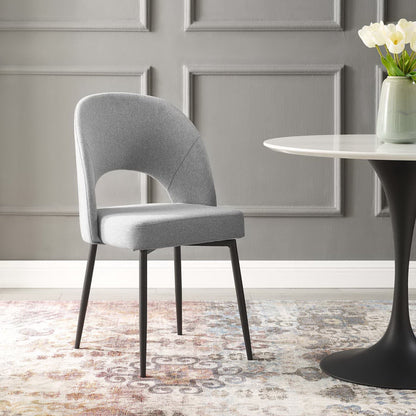 Rouse Upholstered Fabric Dining Side Chair by Furniture for America
