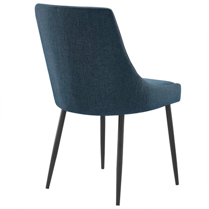 Viscount Upholstered Fabric Dining Chairs Set of 2 by Furniture For America