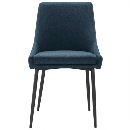 Viscount Upholstered Fabric Dining Chairs Set of 2 by Furniture For America
