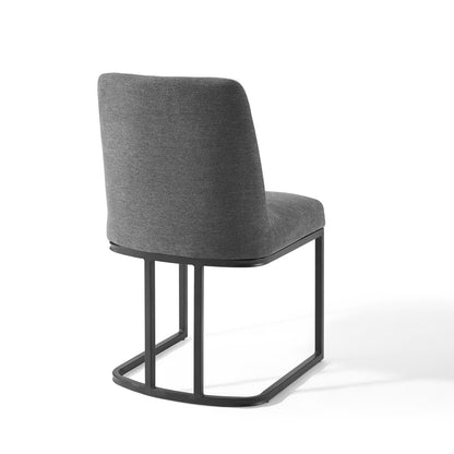 Amplify Sled Base Upholstered Fabric Dining Side Chair by Furniture For America