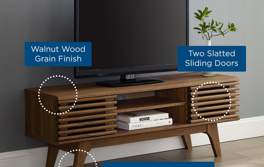Vera 46" Media Console TV Stand in Walnut