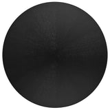 Vela 47" Round Wood Dining Table in Black