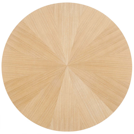 Crossroads 47" Round Wood Dining Table in Oak