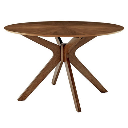 Crossroads 47" Round Wood Dining Table by Furniture For America