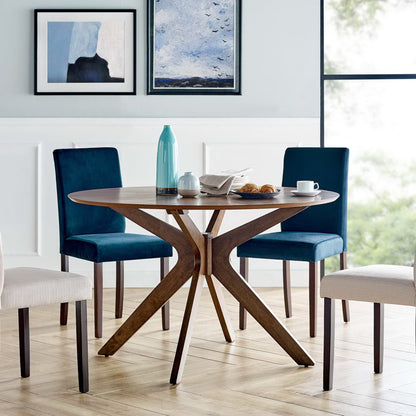 Crossroads 47" Round Wood Dining Table by Furniture For America