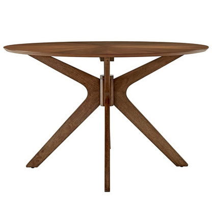 Crossroads 47" Round Wood Dining Table by Furniture For America