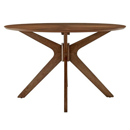 Crossroads 47" Round Wood Dining Table by Furniture For America
