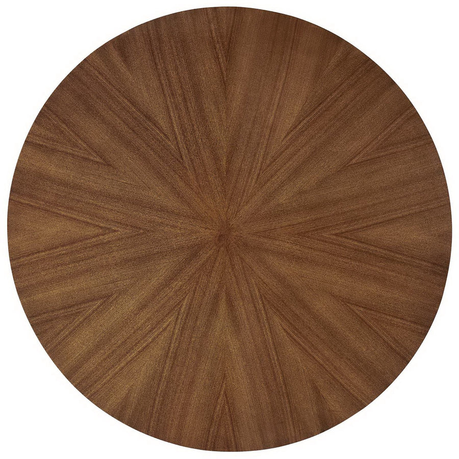 Vela 47" Round Wood Dining Table in Walnut