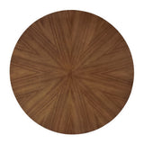 Vela 47" Round Wood Dining Table in Walnut