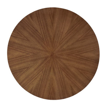 Crossroads 47" Round Wood Dining Table in Walnut