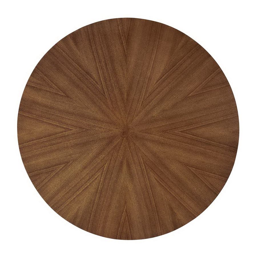 Vela 47" Round Wood Dining Table in Walnut