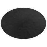 Vela 63" Oval Wood Dining Table in Black
