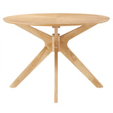 Vela 63" Oval Wood Dining Table in Oak