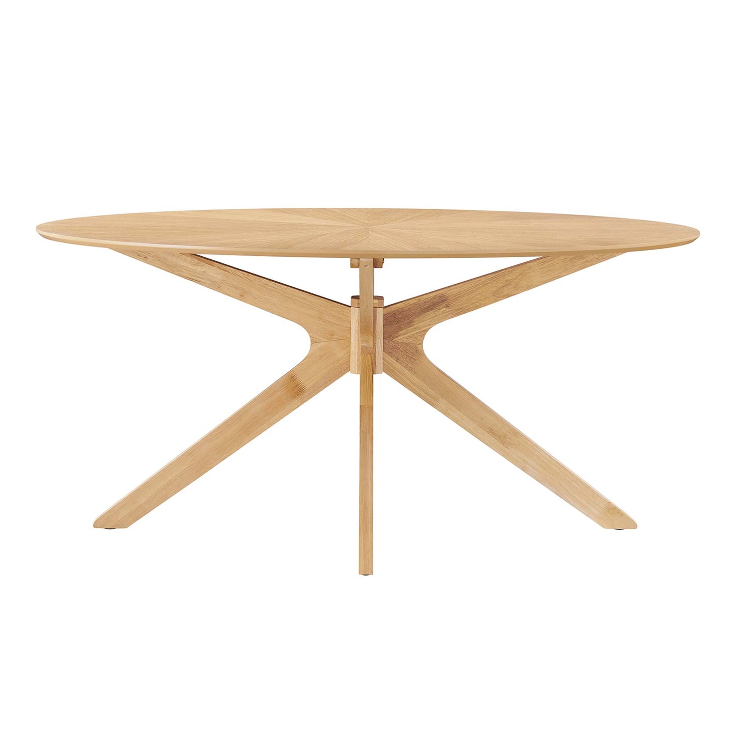 Crossroads 63" Oval Wood Dining Table by Furniture For America