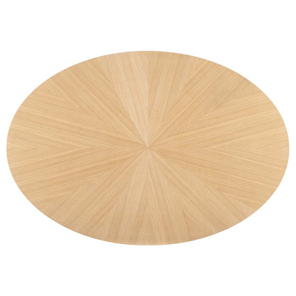 Crossroads 63" Oval Wood Dining Table by Furniture For America