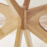 Vela 63" Oval Wood Dining Table in Oak