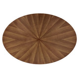 Vela 63" Oval Wood Dining Table in Walnut